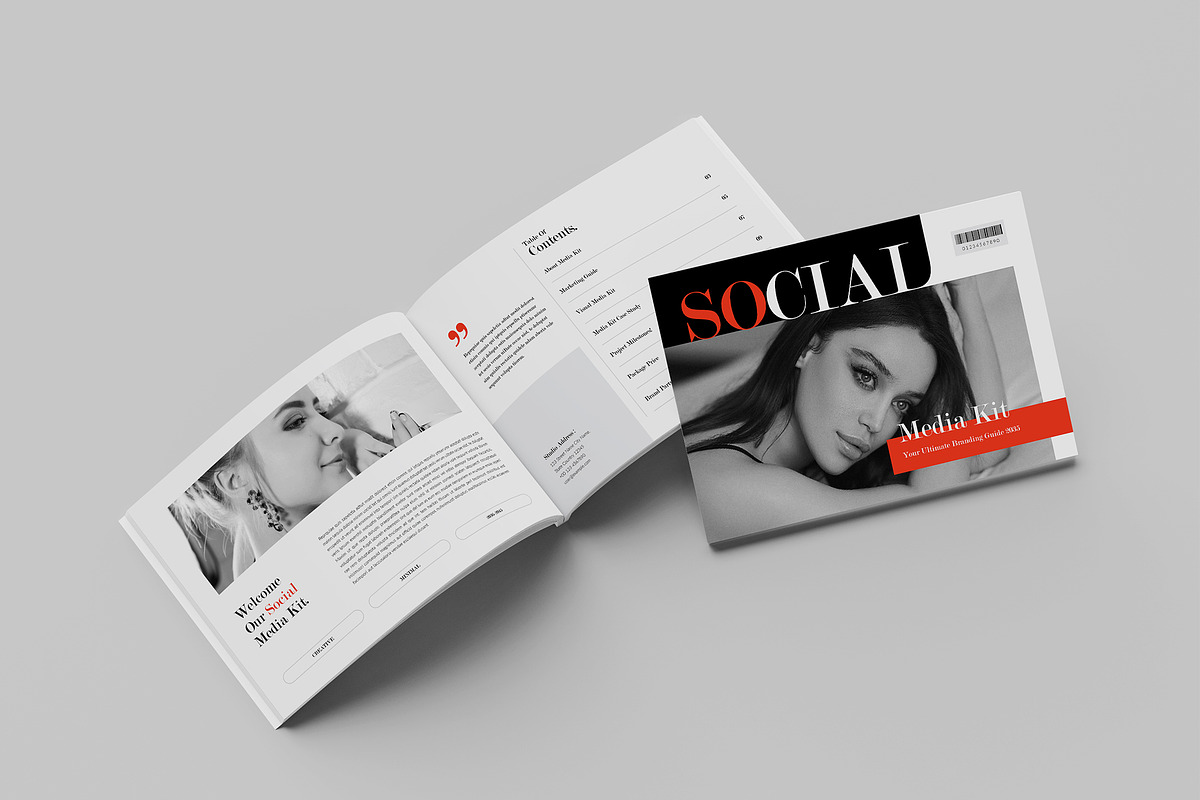 Social Media Kit Template Landscape, a Brochure Template by Spark_Creative (Photo 2 of 14)