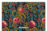 POMEGRANATE EDEN - patterns & motifs, a Decorative Illustration by Liiafis (Thumbnail 7 of 15)