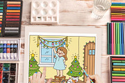 Cat Bestie Coloring Book Pages, an Illustration by one-touch (Thumbnail 10 of 15)