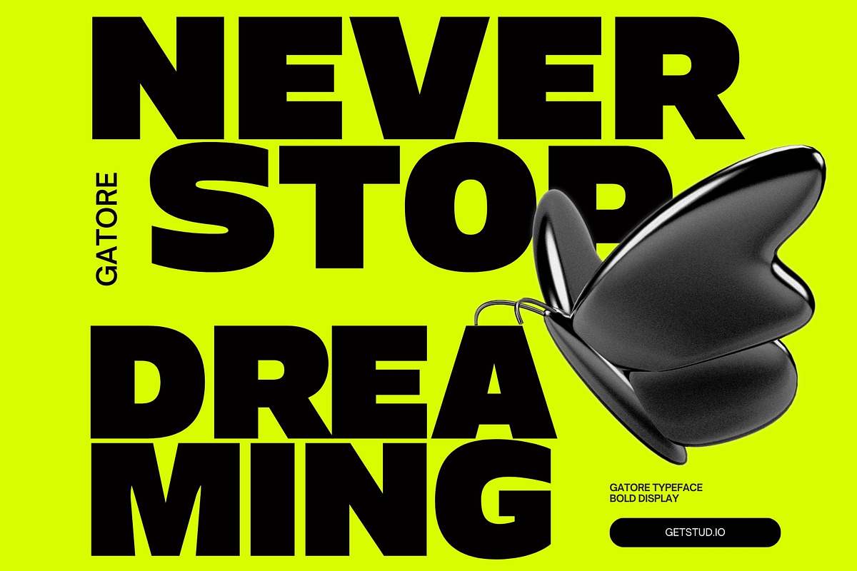 Gatore - Bold Display, a Sans Serif Font by Get Studio (Photo 9 of 16)