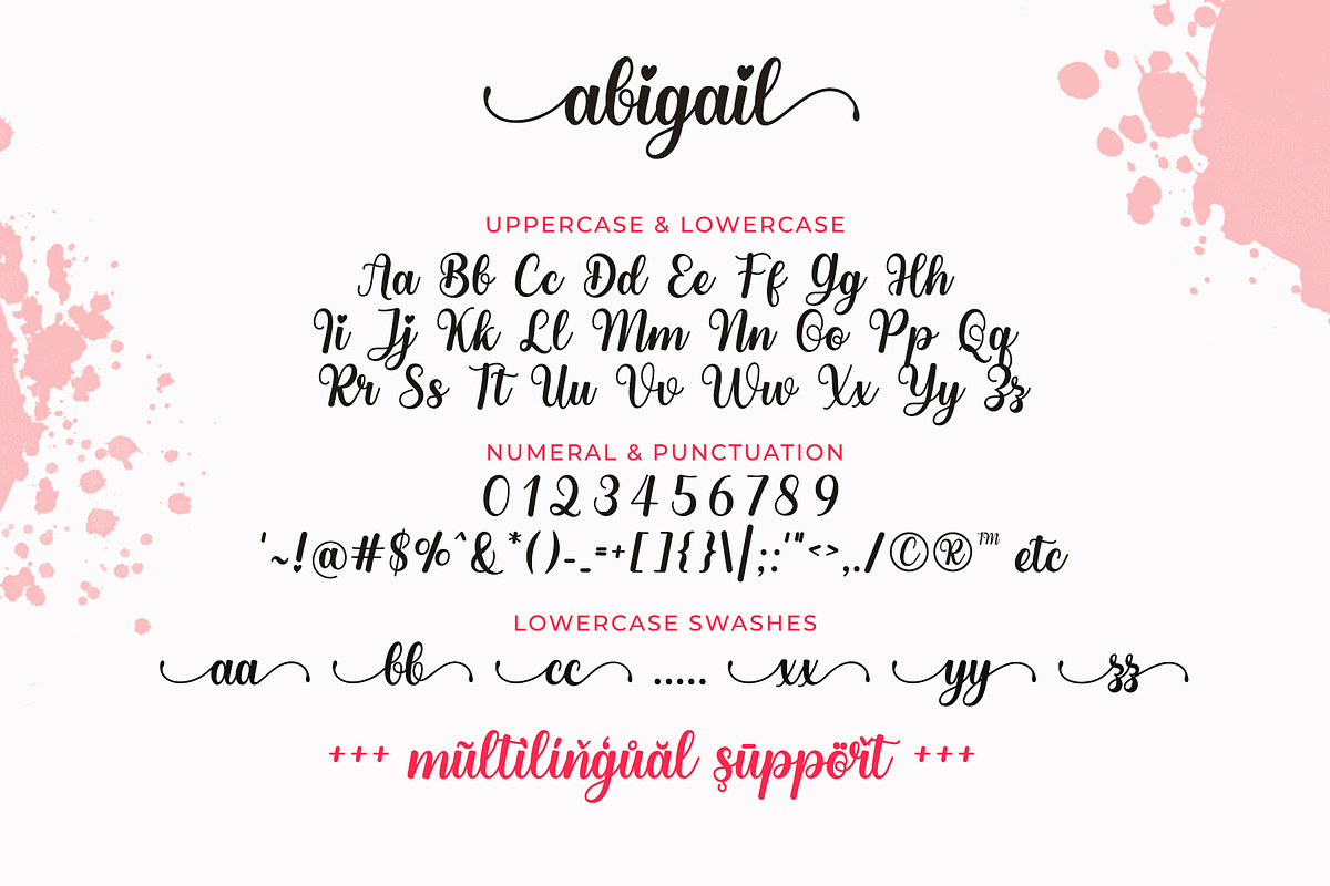 Abigail - Script Font with Swash, a Script Font by Airotype (Photo 9 of 10)