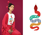 Geometric snake Chinese new year, an Object Graphic by Piixypeach (Thumbnail 6 of 7)