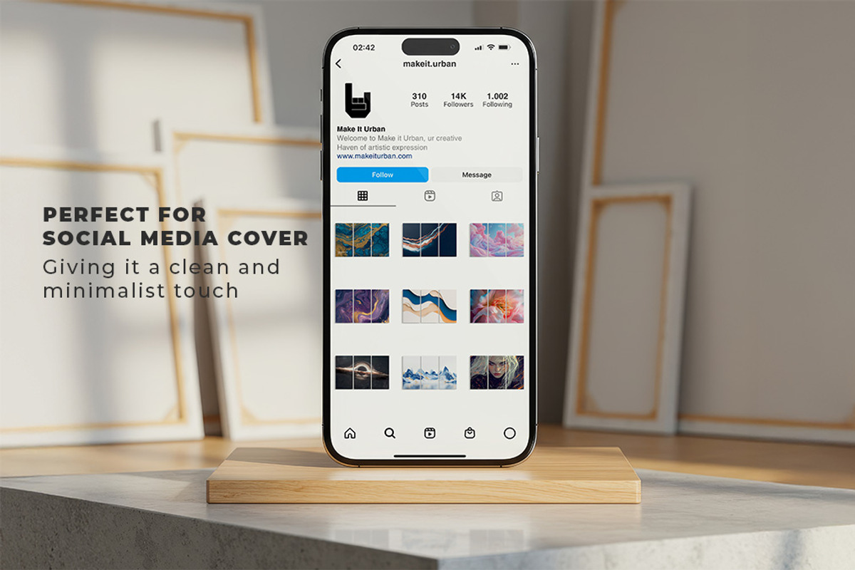 Triptych Canvas Mockup – Ratio 1x2, a Merchandise Mockup by Mockups by Carlos Viloria (Photo 6 of 7)
