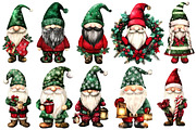 Christmas Gnomes Clipart, an Illustration by Designworld (Thumbnail 3 of 5)