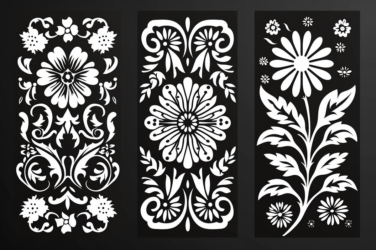 Ornate Floral Laser Cut Pattern Bun, an Object Graphic by balal (Photo 7 of 11)