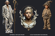 Dream Drifters Surreal Cliparts, a Person Illustration by ThatsDesignArt (Thumbnail 3 of 15)