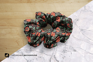 Silk Scrunchy Mockup