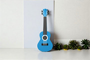 Ukulele - 3d papercraft, a Print Template by PAPER amaze (Thumbnail 4 of 7)