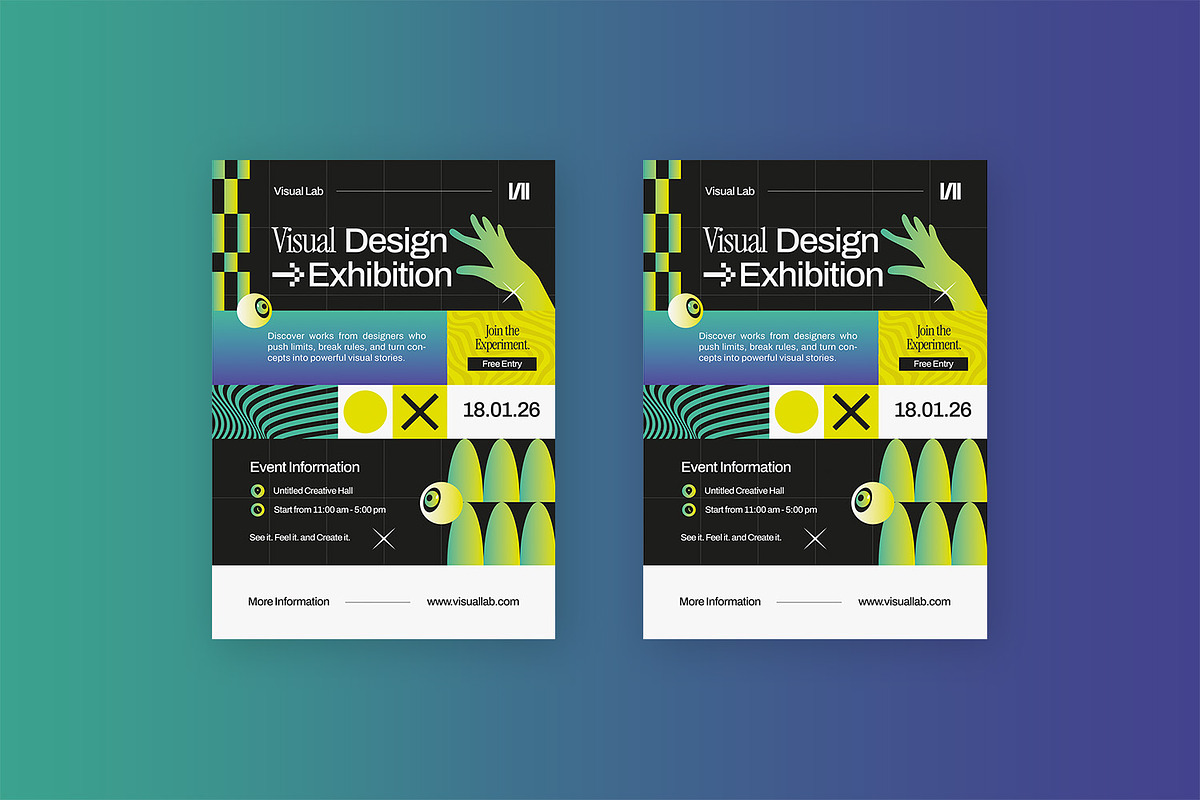 Visual Lab - Flyer, a Flyer Template by StreaksideStd (Photo 2 of 3)