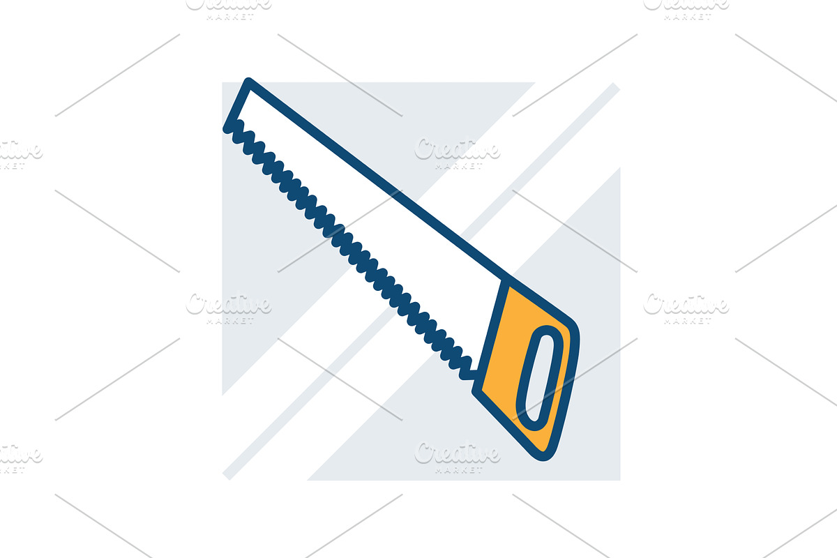 Hand Saw icon for Various Carpentry, an Illustration by the8monkey