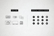 Blog Icons Pack - Social Media, an Outline Icon by Hatch Design Workshop (Thumbnail 6 of 9)