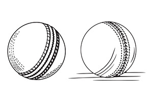 Baseball Ball Vector Set