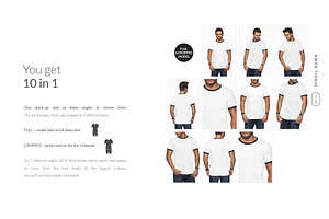 Men T-shirt Mockups Set FREE DEMO