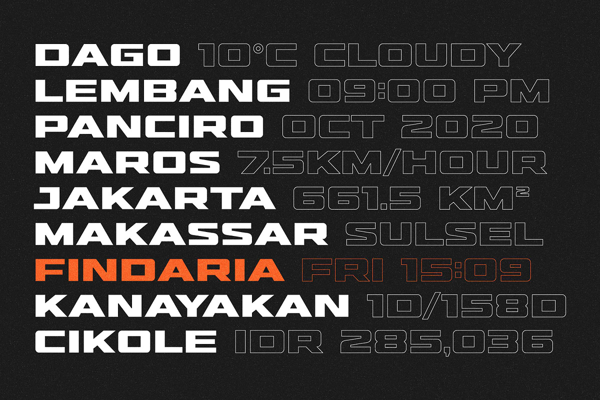 Hunterra - Heavy Expanded, a Sans Serif Font by Variatype (Photo 6 of 8)