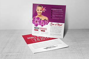 Beauty Spa & Massage Post Card