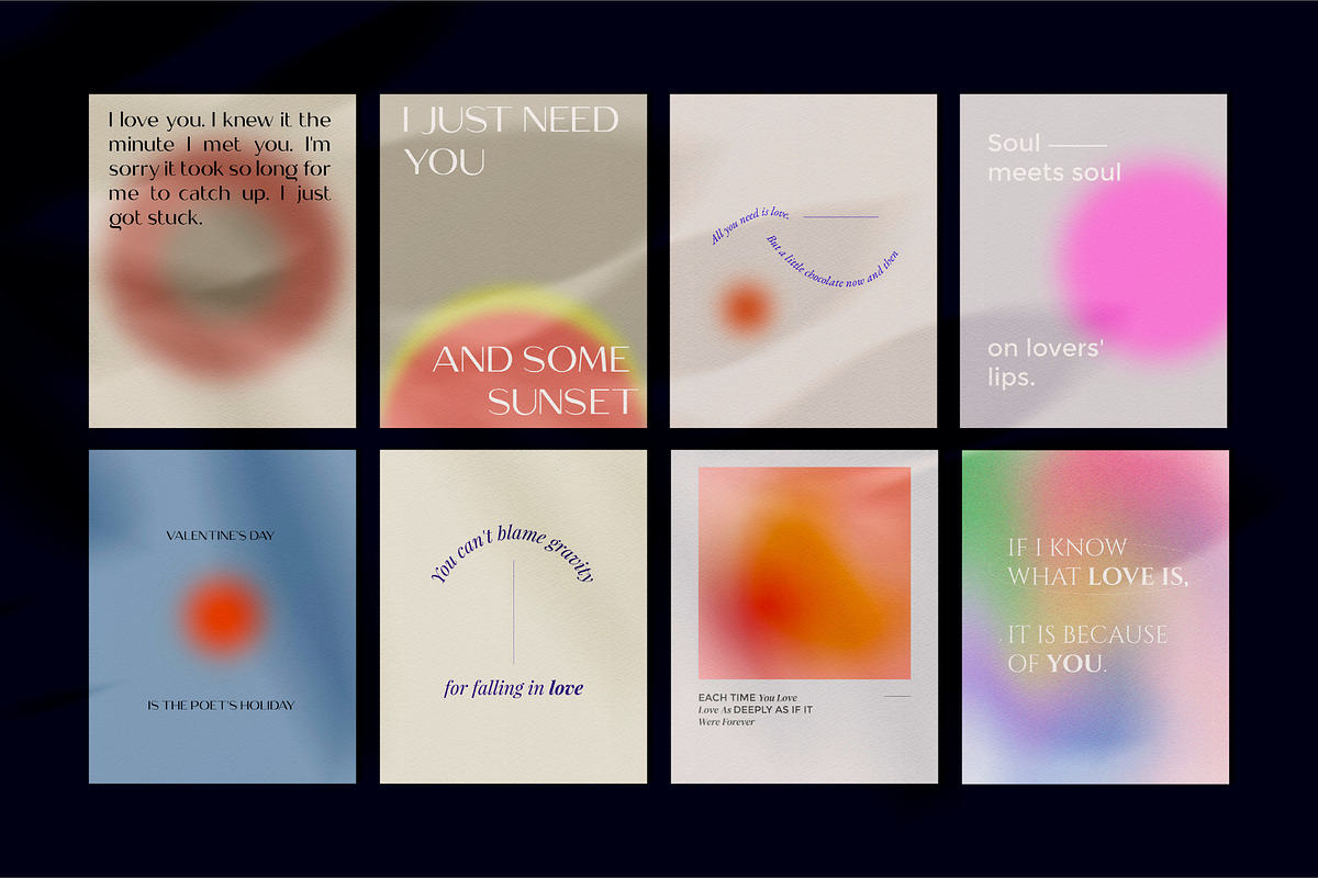 Love Quotes Aesthetic Instagram, a Social Media Template by Nurrehmet Studio (Photo 2 of 8)