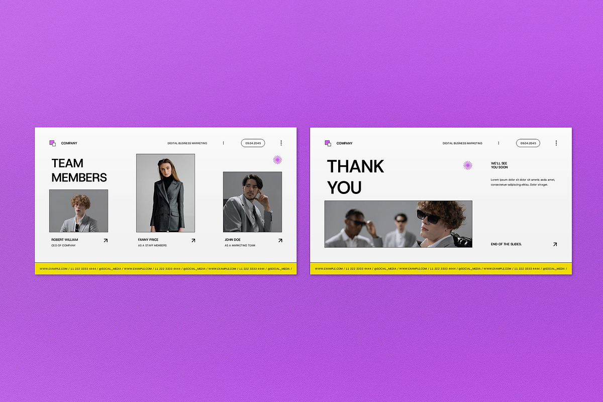 Purple Modern Digital Marketing PPT, a Presentation Template by graphicook (Photo 4 of 4)
