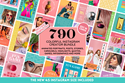 Colorful Instagram Template Bundle, a Social Media Template by SunshineStudioBoutique (Thumbnail 1 of 10)