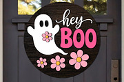 Hey Boo Floral Ghost Laser Cut SVG, an Object Graphic by OK Design (Thumbnail 2 of 3)