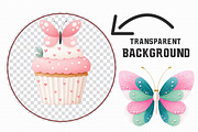Coquette Christmas Butterfly Clipart, an Illustration by Libby Wishes (Thumbnail 3 of 7)