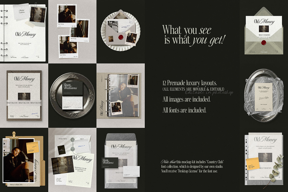 Old Money - Luxury Mockup Bundle, an Advertising Mockup by AndrewPixel (Photo 2 of 11)