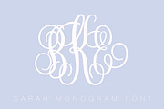 Interlocking Vine Monogram Font TTF, a Font by HERRINGTON DESIGN (Thumbnail 1 of 2)