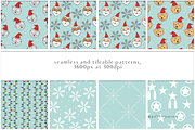 Cute Christmas Seamless Patterns, a Pattern Graphic by Palette Pursuit (Thumbnail 7 of 9)