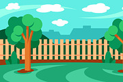 Four seasons landscape, a Seasonal Illustration by Volyk (Thumbnail 2 of 6)