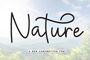 Nature | Script Font, a Handwritten Font by Scratchones (Thumbnail 1 of 9)