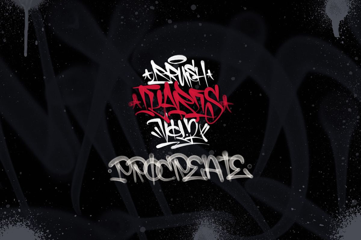Brush graffiti flares Procreate, a Brush Add-On by AspekHndz (Photo 5 of 5)