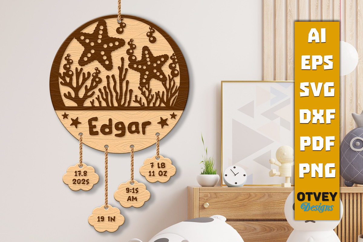 Newborn Baby Personalized Sign, an Object Graphic by OTVEY DESIGN (Photo 7 of 13)
