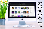 Mockup for iMac, a Mac Mockup by Made by Mancie (Thumbnail 1 of 4)