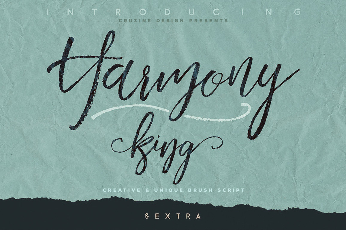 Harmony King - Brush Font