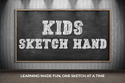 Kids Sketch Hand Font, a Script Font by OWPictures (Thumbnail 1 of 8)