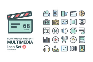 Multimedia Colors, an Icon by BomSymbols