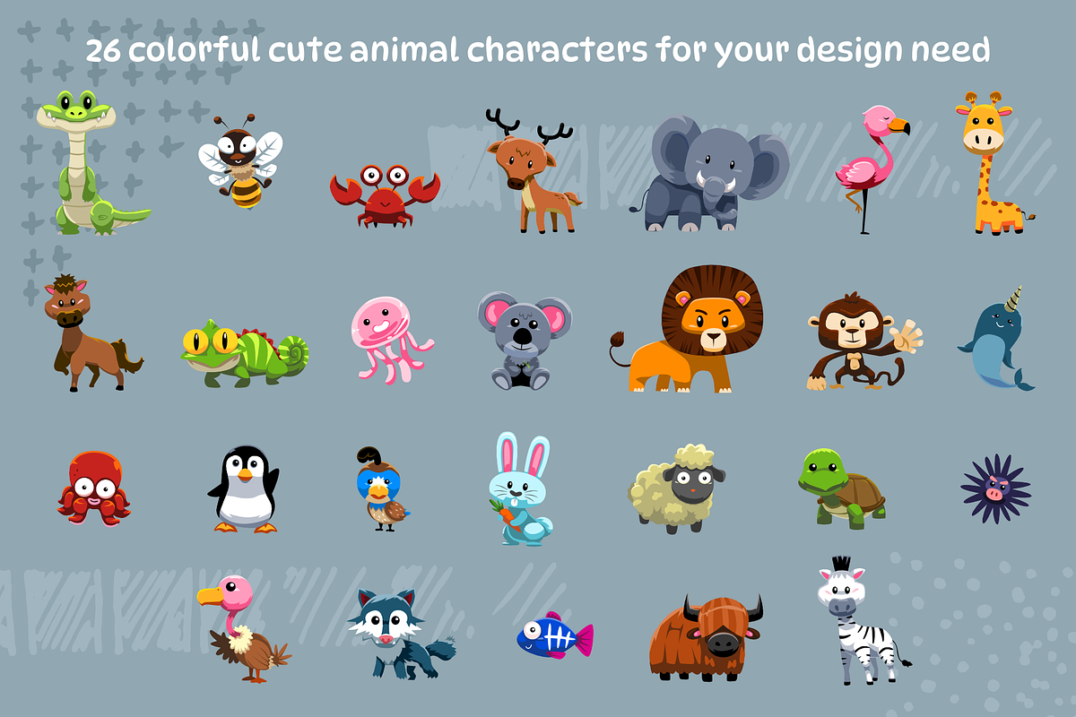 A to Z Cute Animal Collection, an Animal Illustration by arsansp (Photo 2 of 4)