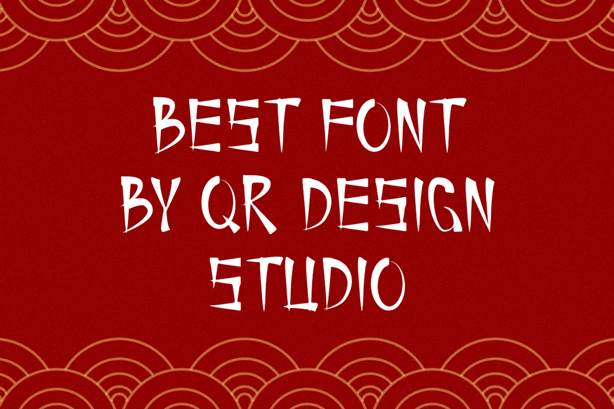 Sawuren - Chinese New Year Font, a Script Font by QR Design Studio (Photo 3 of 6)