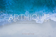 ARTHIQUE ELEGANT FONT, a Sans Serif Font by SHEILLA (Thumbnail 2 of 11)