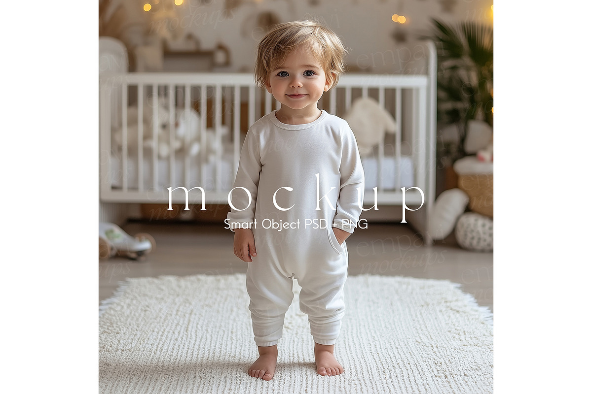 Toddler Pajama Mockup, a Product Mockup by EmpaviMockups (Photo 5 of 8)
