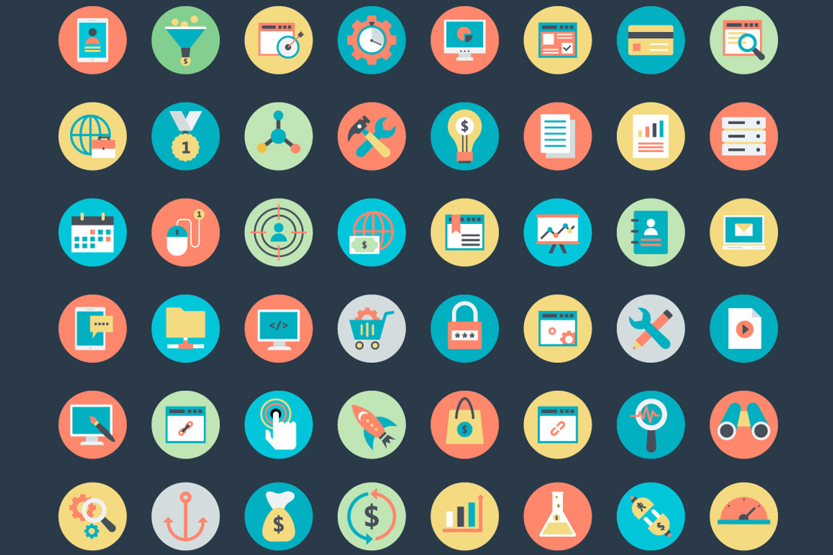 100+ Flat Internet Marketing Icons, a Duotone Icon by Vectors Market (Photo 3 of 3)