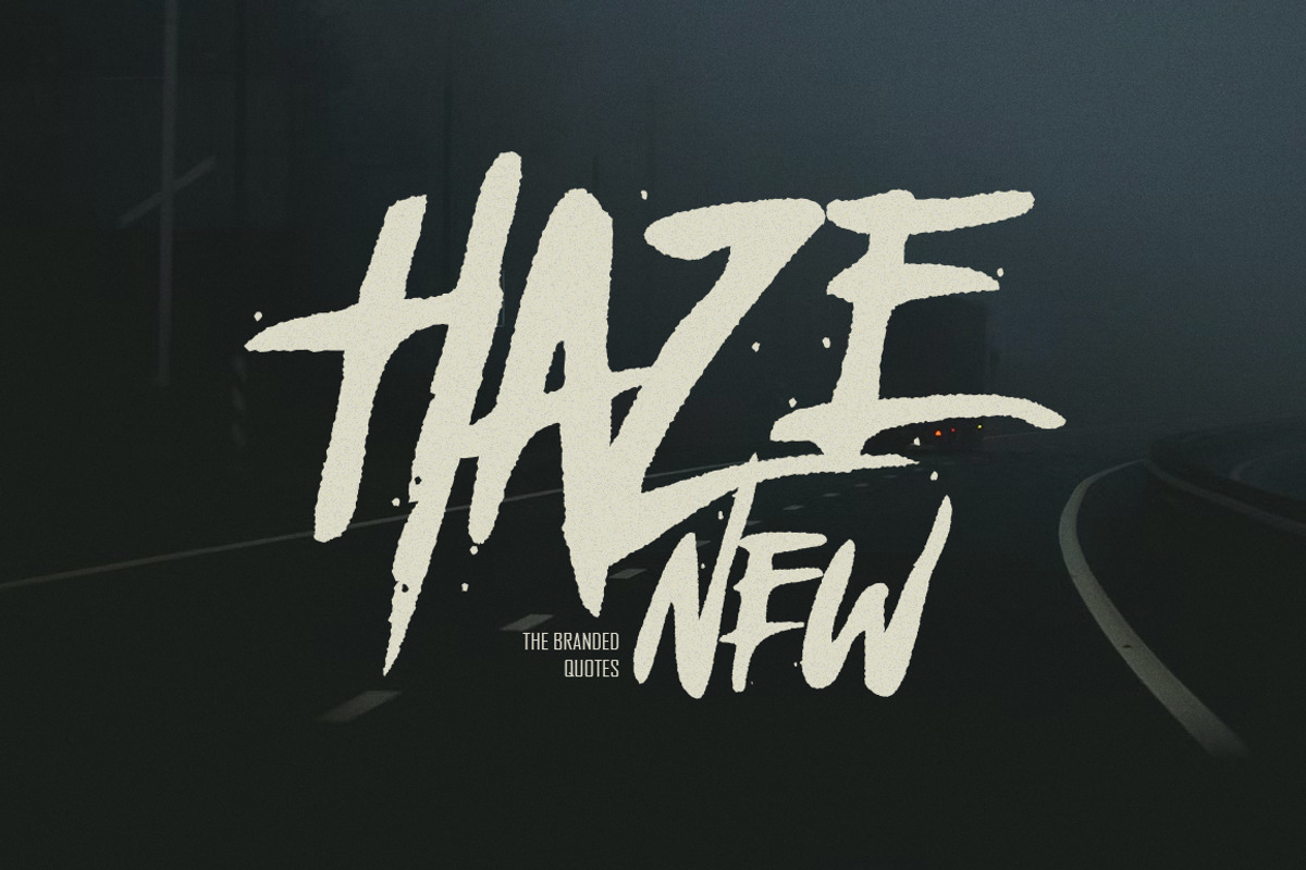 Haze New - Thriller Font, a Font by The Branded Quotes (Photo 1 of 8)