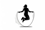 An energetic Jump Rope Silhouette, an Illustration by Amazin_art (Thumbnail 24 of 31)