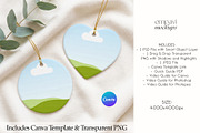 Heart and Round Ornament, a Household Mockup by EmpaviMockups (Thumbnail 3 of 5)