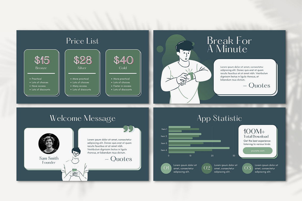 Flat Illustration Canva Presentation, a Presentation Template by Palm Creatives (Photo 4 of 8)