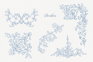 Bloom Garden Wedding Invite Clipart