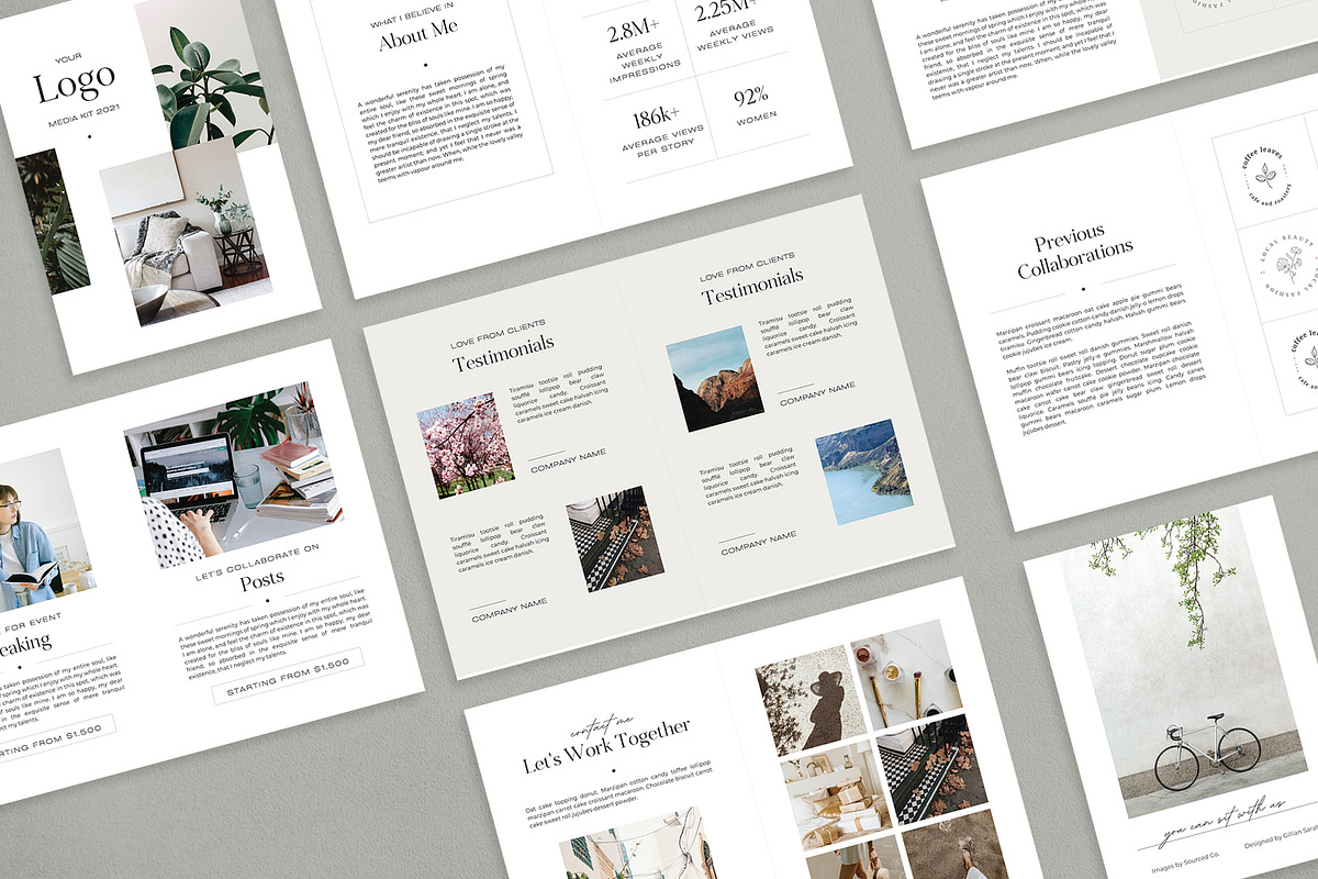 Megan CANVA Media Kit, a Magazine Template by Gillian Sarah (Photo 1 of 10)