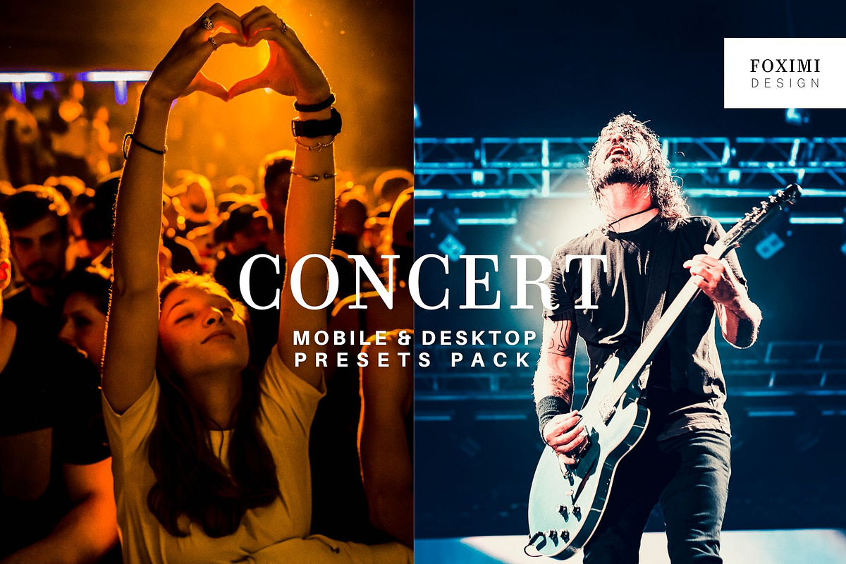 12 CONCERT MOBILE DESKTOP PRESETS, a Plug-in Add-On by FOXIMIDesign (Photo 1 of 13)
