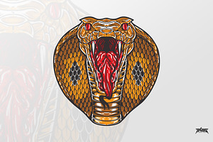 Fierce King Cobra Head