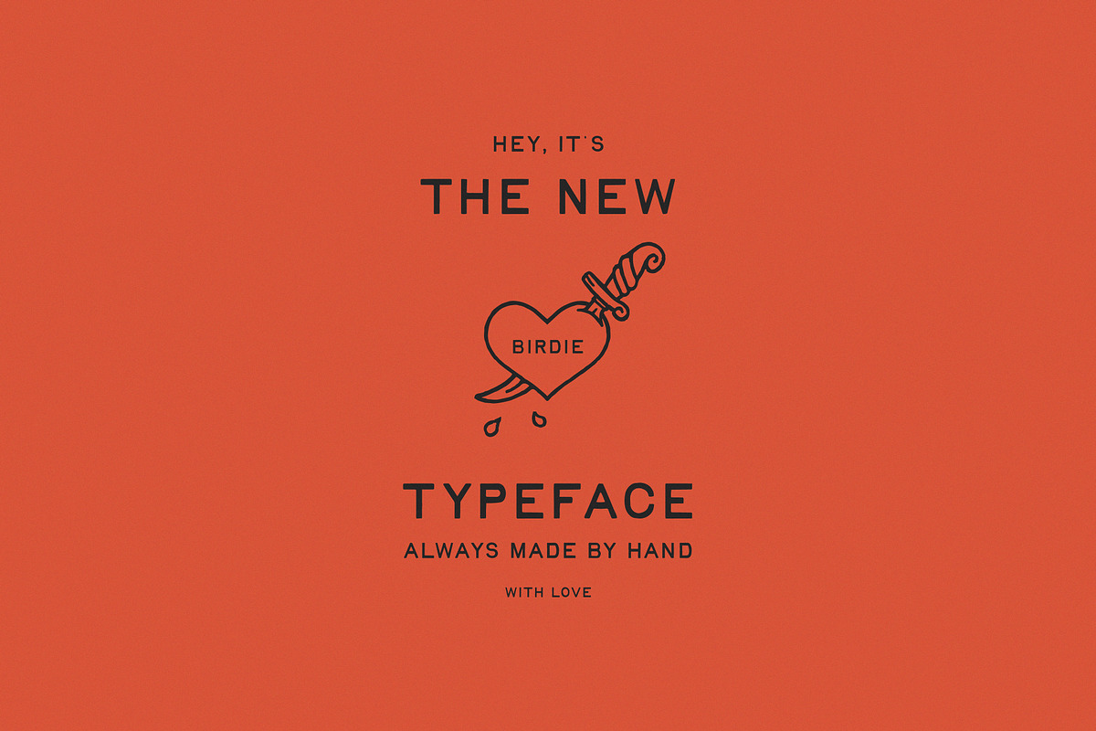 Birdie | Vintage Print Font, a Handwritten Font by Taylor Penton (Photo 5 of 6)