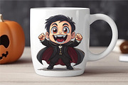 Cute cartoon Dracula. TShirt Sticker, an Animal Illustration by KENO Mascots (Thumbnail 4 of 10)